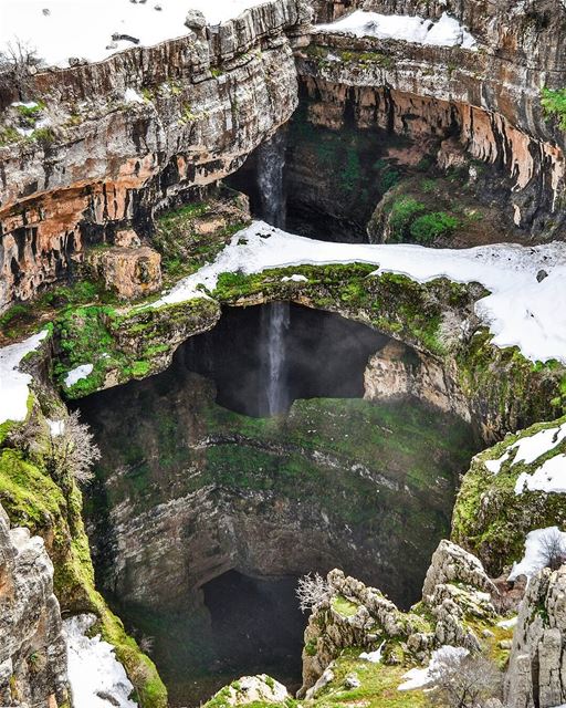 .Who missed the cold weather? The baatara gorge waterfall at winter. Good... (Tannourine,  Liban-Nord,  Lebanon)
