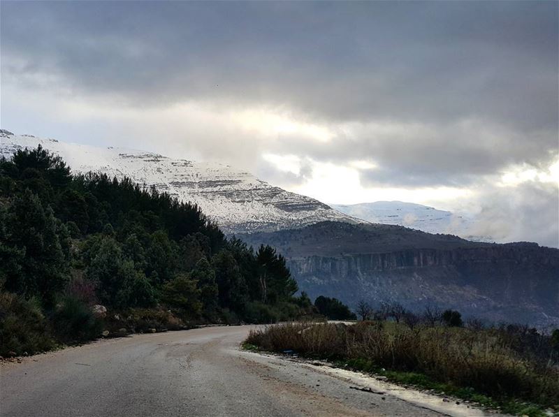 Who's up for a  roadtrip  lebanon  road  winter  middleeast ...