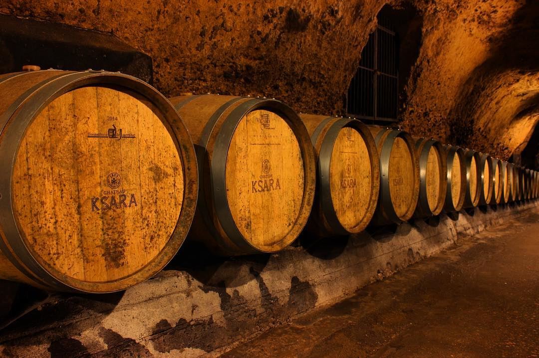 Winery cave  wine  winery  barrel  cave  age  ksara  cheers ... (Château Ksara)