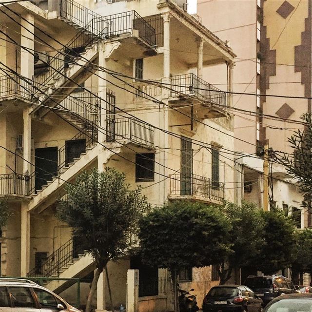 Wired up........................... building  street  city  urban ... (Achrafieh, Beirut)