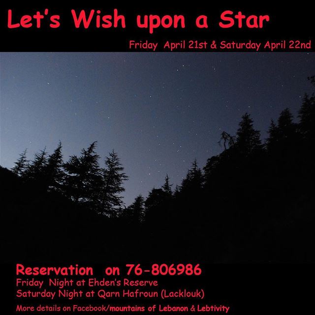 Wish upon a Shooting Star with Us... this Friday & Saturday......