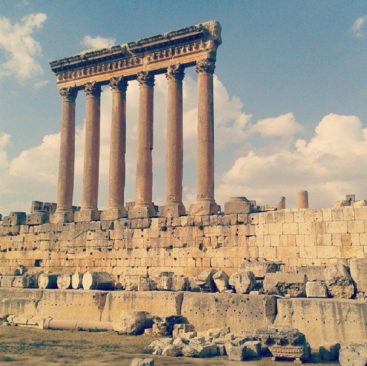 Wish you a Good Morning from Baalbeck ❤️ (Temple Of Jupiter - Baalbeck)