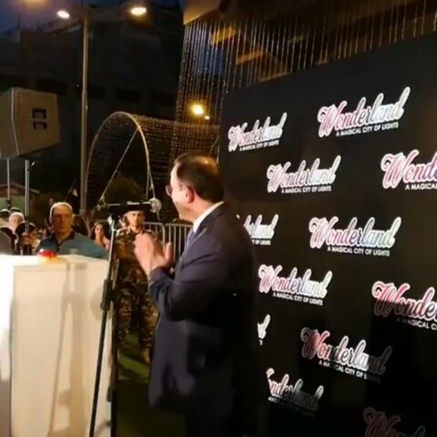 Wonderland 'A Magical City of Lights' opening with the Minister of Tourism... (Fouad Chehab- Jounieh)