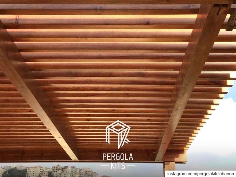 Wood Maintenance Pergola Kit.  PergolaKitsLebanon in Ain El Rihani📍... (Ain el-Rihaneh)