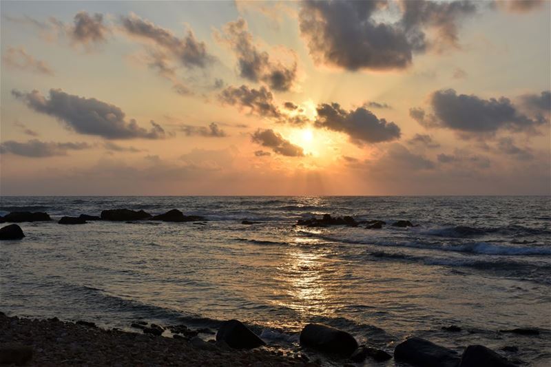 Yesterday's sunset in Sour (Tyre, Tyr), one of the best spots to watch the... (Tyre, Lebanon)