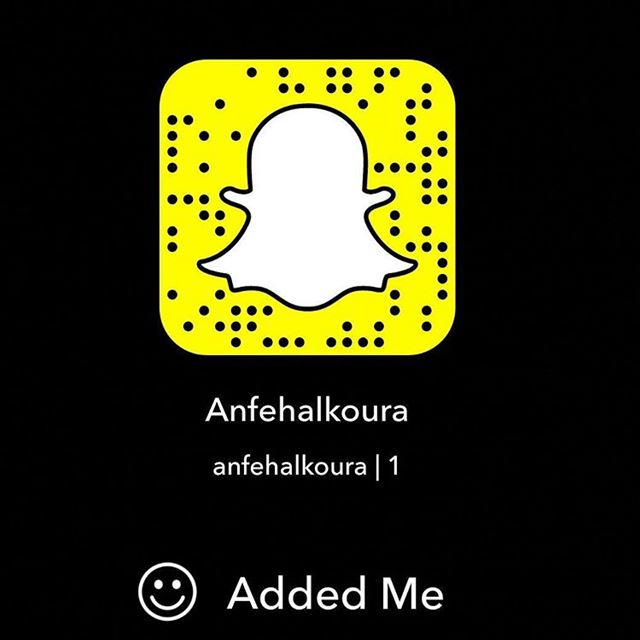 You can follow us now on snapchat : Anfehalkoura...