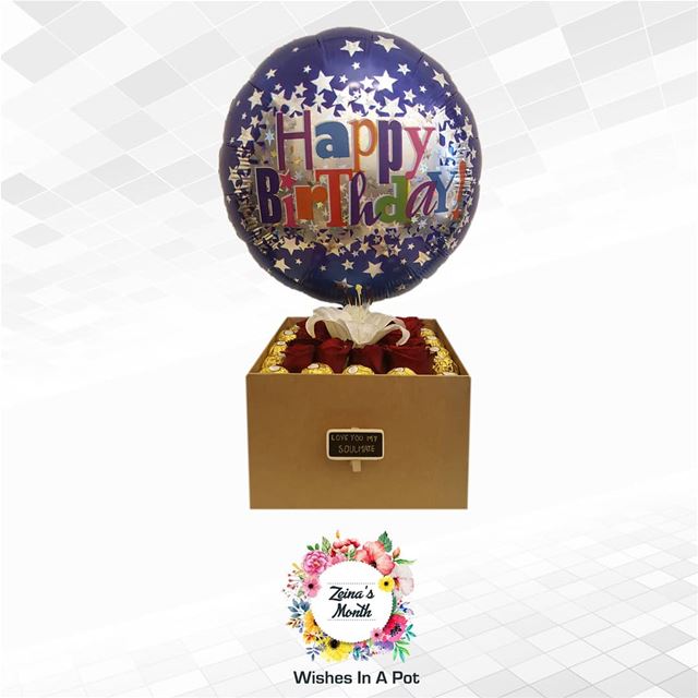 Zeina's month day 25 offer: Soulmate box + balloon for 60,000L.L. (Availabl