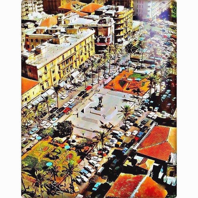 بيروت ساحة الشهداء عام ١٩٧٢ ،