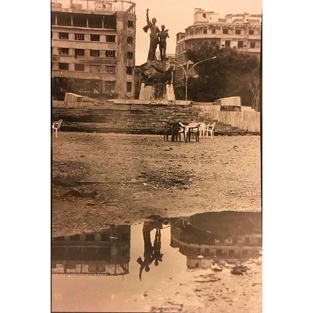 بيروت ساحة الشهداء عام ١٩٩٦، Beirut Martyrs Square in 1996 .