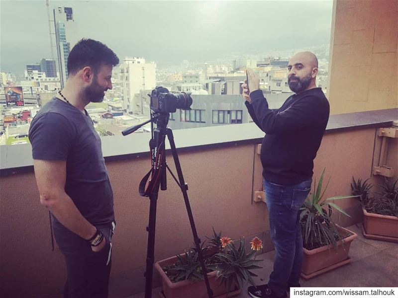 رووووووح 😉😉 shooting  advertising  huawei  mobile  hichamhaddad  fun ... (Beirut, Lebanon)