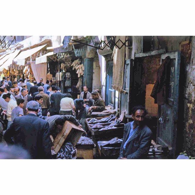 صباح الخير من وسط بيروت سوق السمك عام ١٩٦٥ ،