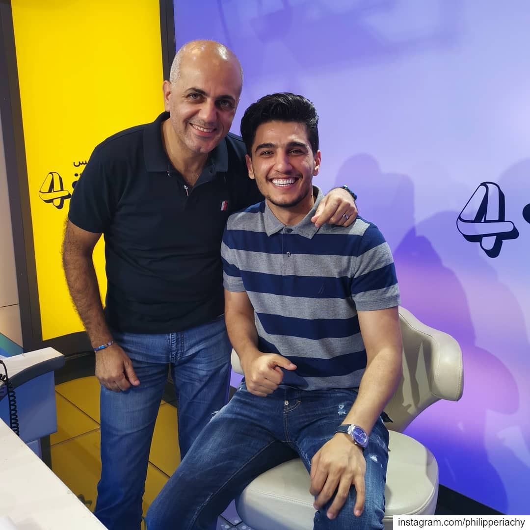 صورة عفوية مع محبوب العرب محمد عساف.... radio interview alrabia1078... (Channel 4 Network Studios)