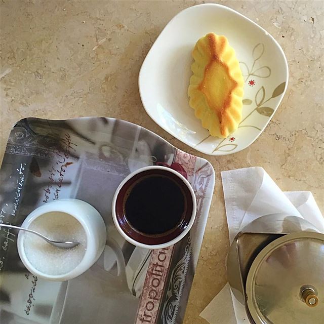 قهوة مع سنيورة، بس بلا ضريبة  afternoontreat  pistachiofilling ... (Beirut, Lebanon)