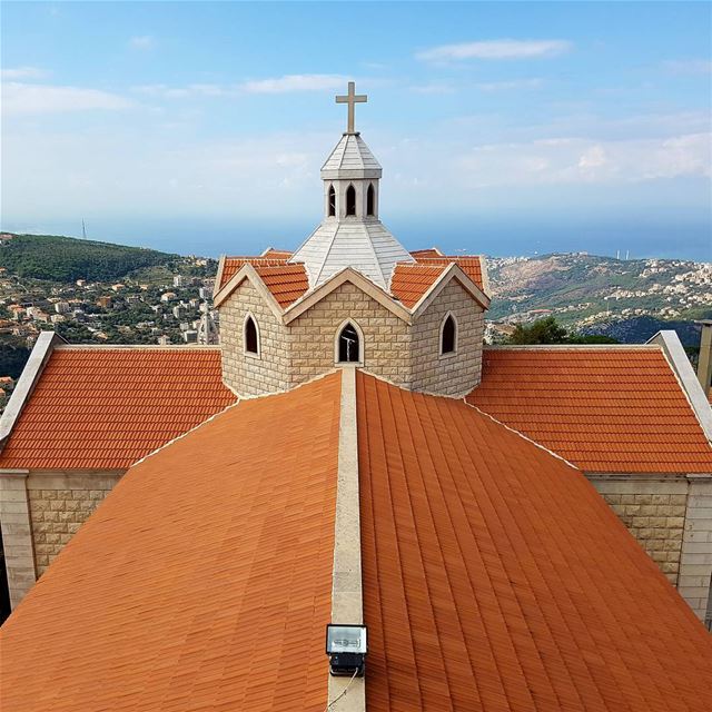 لقطة من أعلى قبة كنيسة ببيت شباب (١٦متر ) - كنيسة مار أنطونيوس الكبير ..... (Beït Chabâb, Mont-Liban, Lebanon)
