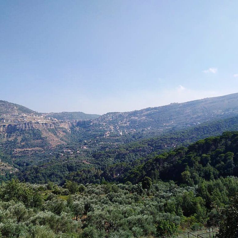 منظر بكاسيني..💚🌳————————————————— mountains  nature  trees  sky ... (Bkâssîne, Al Janub, Lebanon)