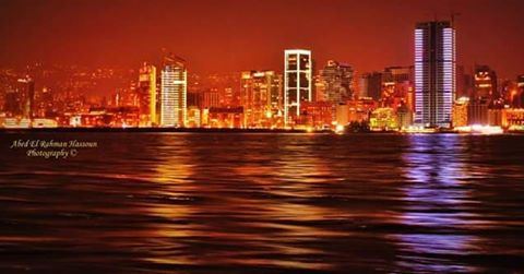 يا  بيروت ، يا ست الدنيا يا بيروت ❤The stunning  Beirut , as seen from... (Beirut, Lebanon)
