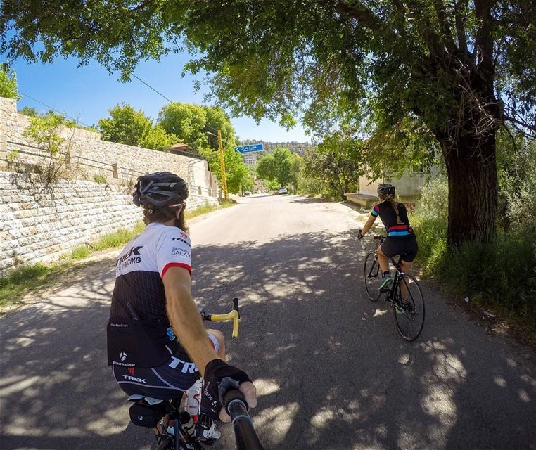 🚴🏻 ☀️. cycle  cyclist  cyclingphotos  cyclists  showyourstripes ... (Ghebale, Mont-Liban, Lebanon)