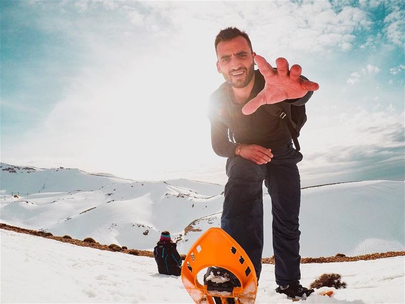 ❄️......... faraya  lebanon  myadvanture  snow  hikingadventures... (Mzaar Kfardebian)
