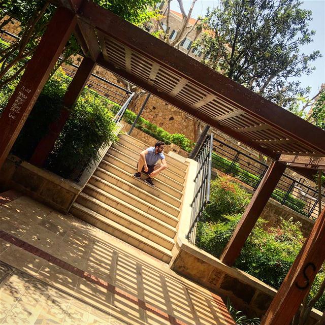 ➡️🍃🙋🏻‍♂️ endoftheweekend ——————————— me  photo  garden  green  plants... (Beirut, Lebanon)