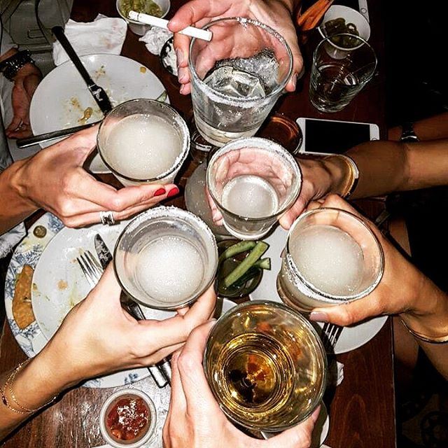 1,2,3,4,5,6 cheers to a perfect night! We don't need no education!!!! ... (Garcia's)