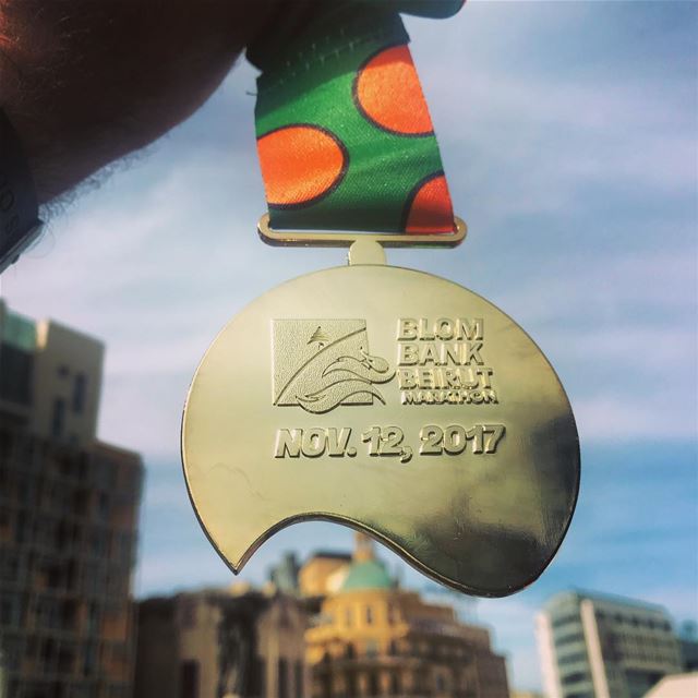 15th edition  Medal of  BeirutMarathon  BlomBankBeirutMarathon ... (Beirut, Lebanon)