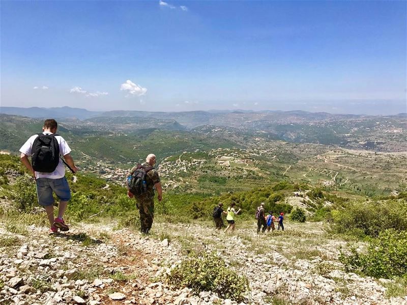 2 options available: scrolling or walking! The last part of the 24km... (Al Shouf Cedar Nature Reserve)