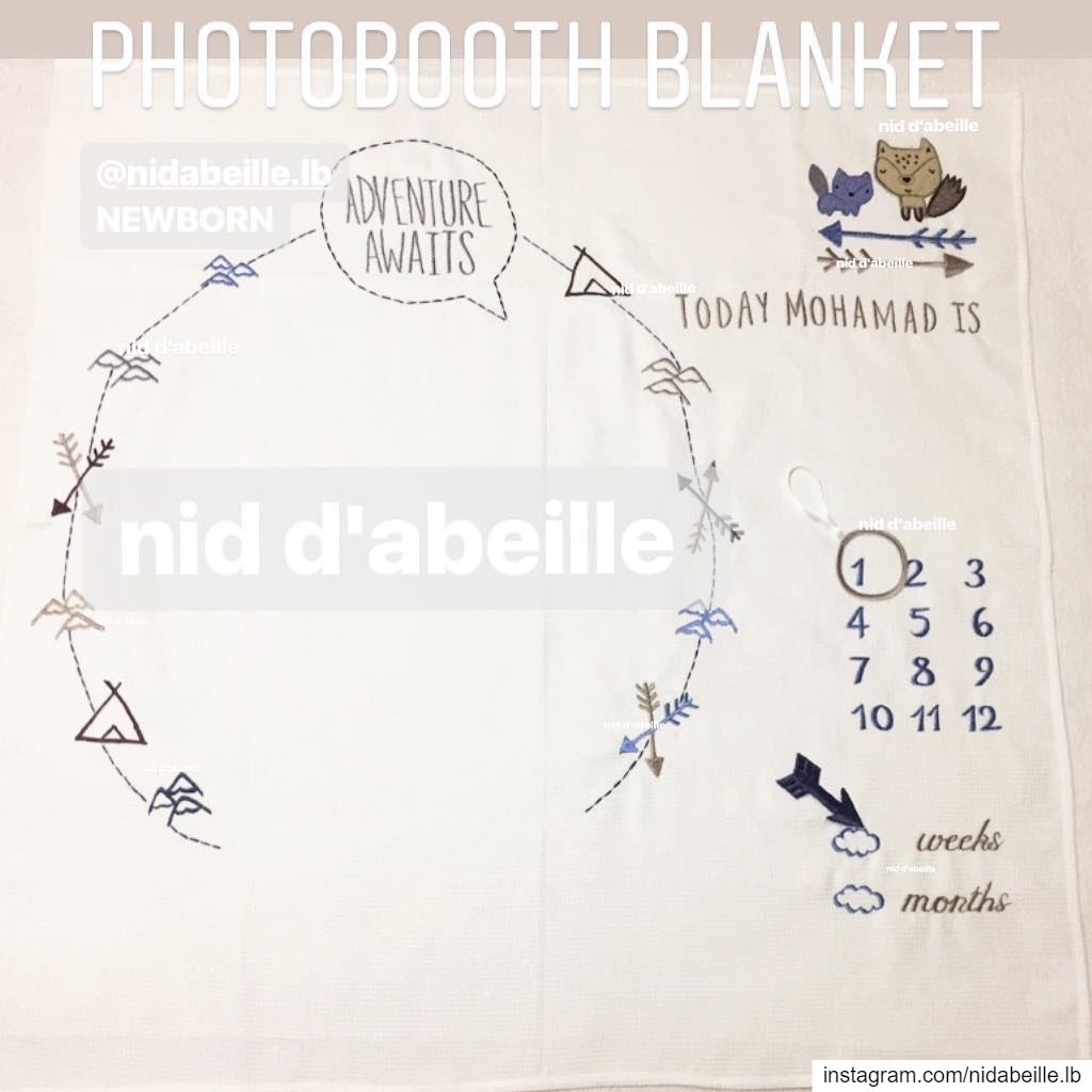 2in1 📽 photobooth & blanket ☁️ Write it on fabric by nid d'abeille ...