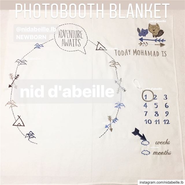 2in1 📽 photobooth & blanket ☁️ Write it on fabric by nid d'abeille ...