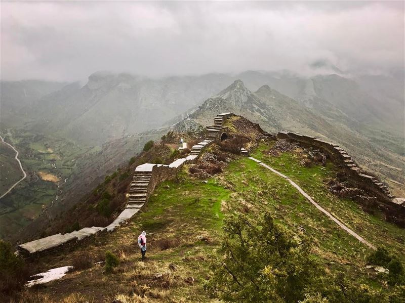 3 hours hike under the rain on a muddy land to reach the summit......... (Smbataberd)