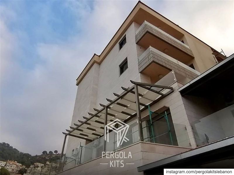 3 Steel Pergolas in 1 Residence. PergolaKitsLebanon in Kousba📍... (Koûsba, Liban-Nord, Lebanon)