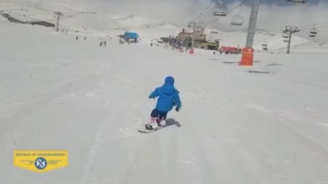 3-year-old Zeid killing it! Beautiful backside break. It's always great to... (Mzaar Ski Resort)