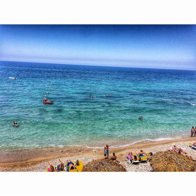 50 shades of blue💙💙  batroun  locobeachresort  lebanon ... (Loco Beach Resort)