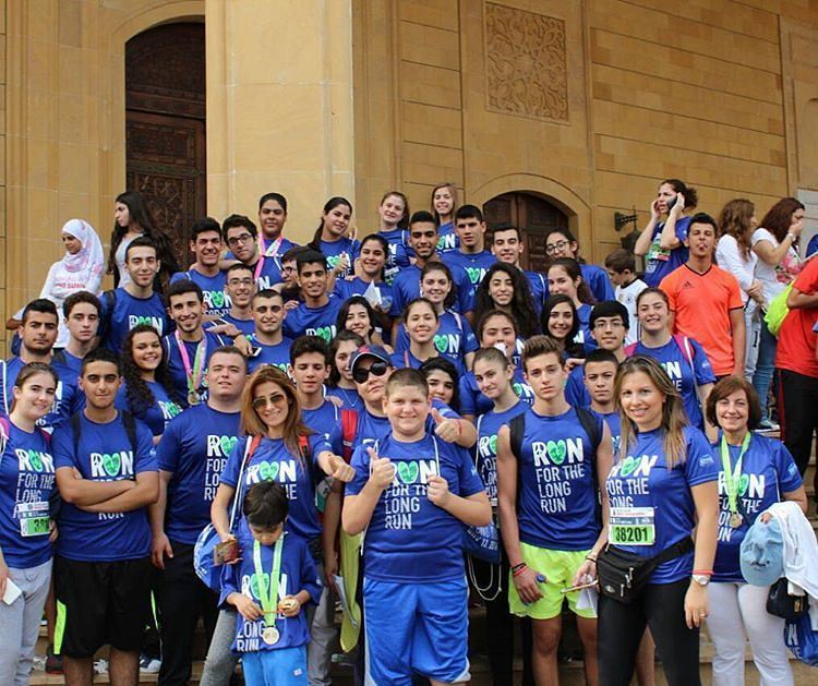 7 km fun run with friends "Antelias high school" (Beirut Marathon)