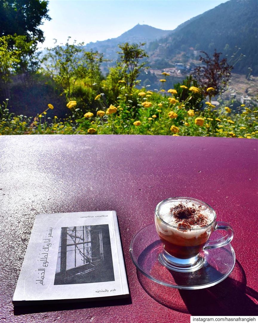 A beautiful book, a special coffee & an amazing view 😍 I Love this ... (MIST Hotel & Spa)