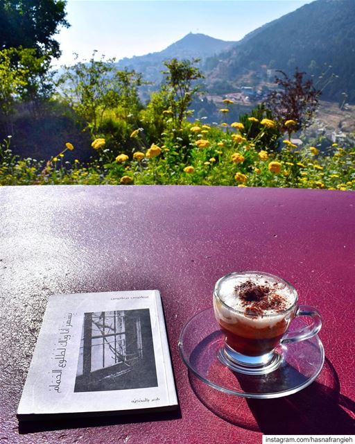 A beautiful book, a special coffee & an amazing view 😍 I Love this ... (MIST Hotel & Spa)