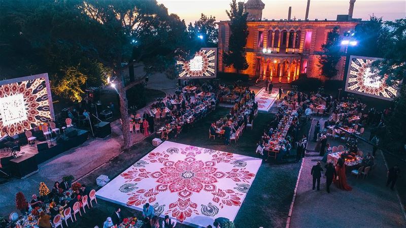 A beautiful story is about to begin tonight  mahdiandlama ... (Donna Maria Sursock Gardens)