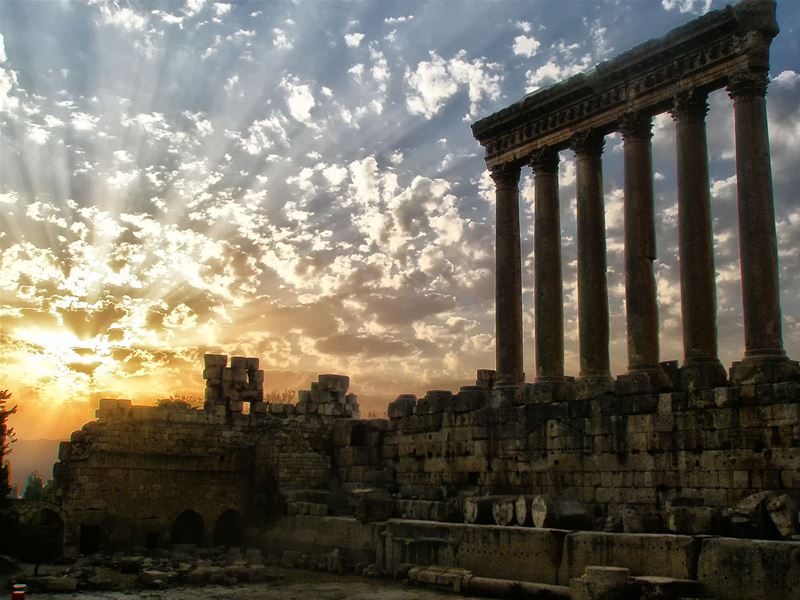 A beautiful sun set from Baalbek