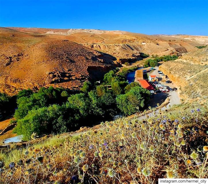 A beautiful view by @jeanmariekhayat assiriver  fun  holiday  hermel ... (El Hermel, Béqaa, Lebanon)