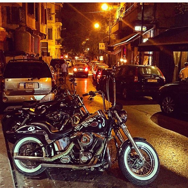 A bike never goes out of style;)  motorcycle  street  beirut  lebanon ... (Mar Mkhayel)