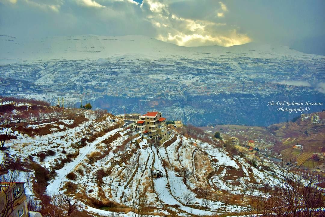 A different sunset❄❄❄ | Like my photography Facebook page ╰▶ Abed El... (Bsharre, Kadisha Valley)