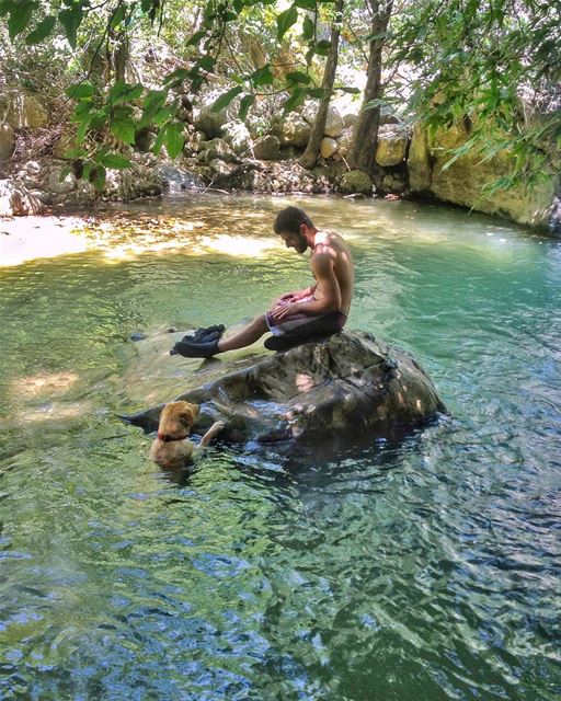 A dog and its owner thing.._________________________________________... (Joûn, Liban-Sud, Lebanon)