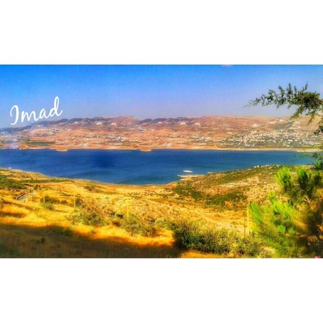 A drop of  water is worth more than a sack of  gold to a thirsty  man... (Karaoun Lake)