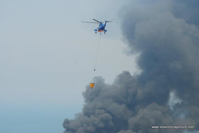 A fire in the carpet factory in Safra