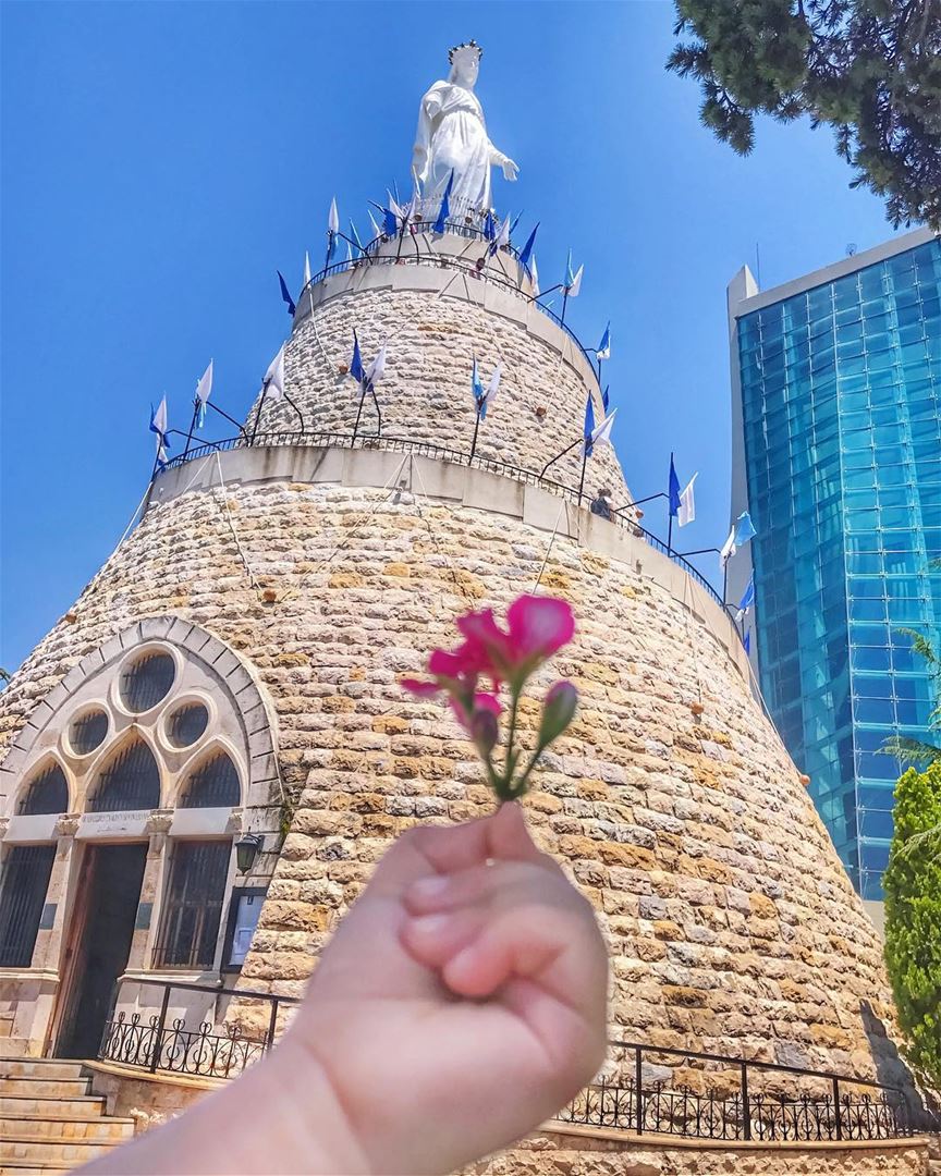 A flower, a prayer, For our country, for each & every soldier, A tear... (The Lady of Lebanon - Harissa)