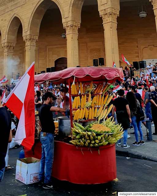 A great revolution is never the fault of the people, but of the... (Martyrs' Square, Beirut)