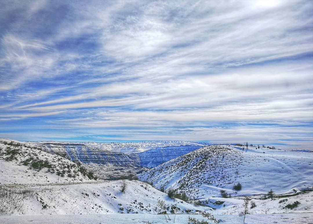 A haven to get lost in. mountains  snowy  snow  skyline  skies  getaway ... (Lebanon)