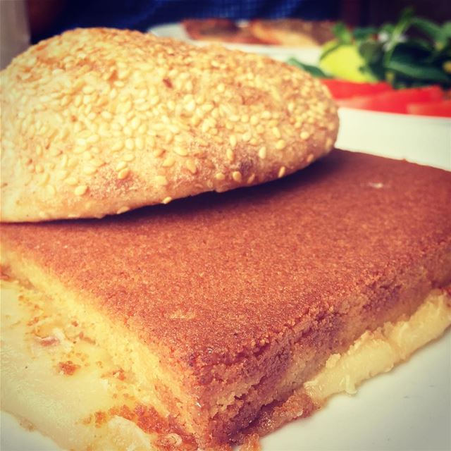 A Lebanese breakfast for kings.. lebanon  breakfast  lebanese  knefe ... (Al Baba Sweets (zalka))