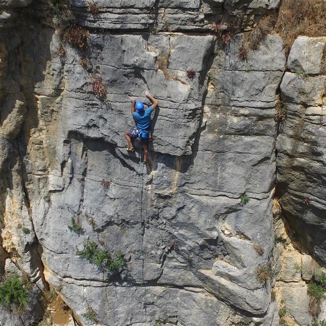 A little bit rusty but glad to be back on the  rock after a while ... (Mount Lebanon Governorate)