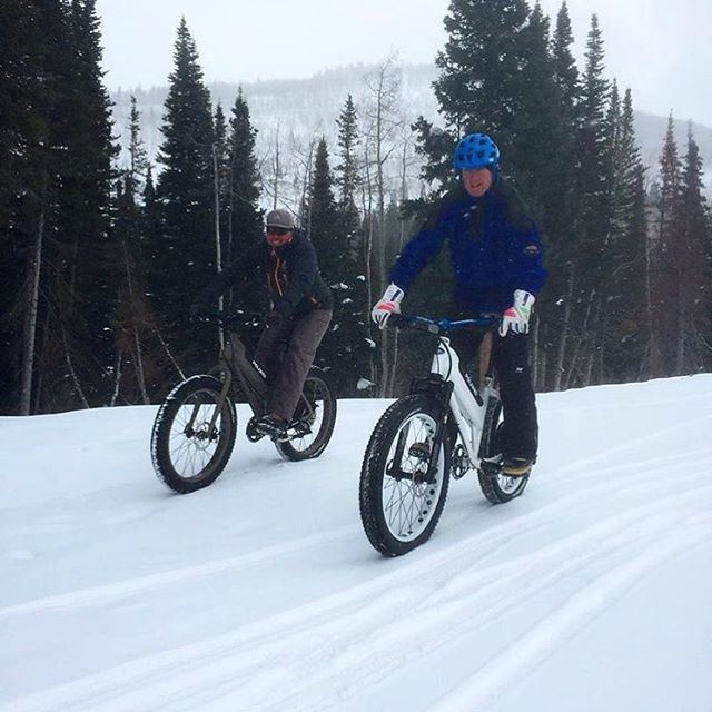 A little Snow never slowed us down... snow  adventure  polarisebike ...