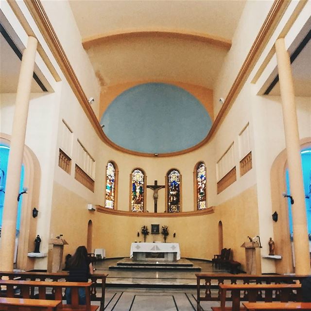 a lunch break shot  hamra  stfrancis  church  religious  hamra  beirut ... (Saint Francis Church Hamra)